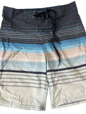 O'neill Striped Broad Shorts - Boys Size 12